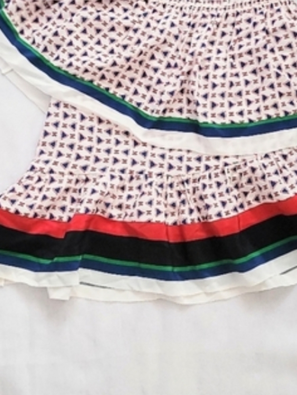 NWOT!Joie Summer Resort Geometric Print Women's Ruffled Top Striped Blouse Small - Picture 14 of 14